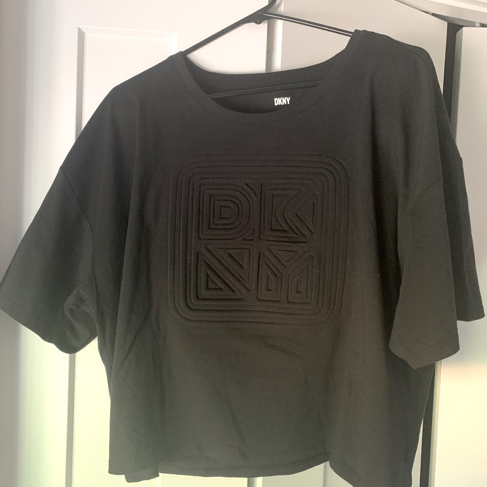 Brand new DKNY embossed jersey t-shirt